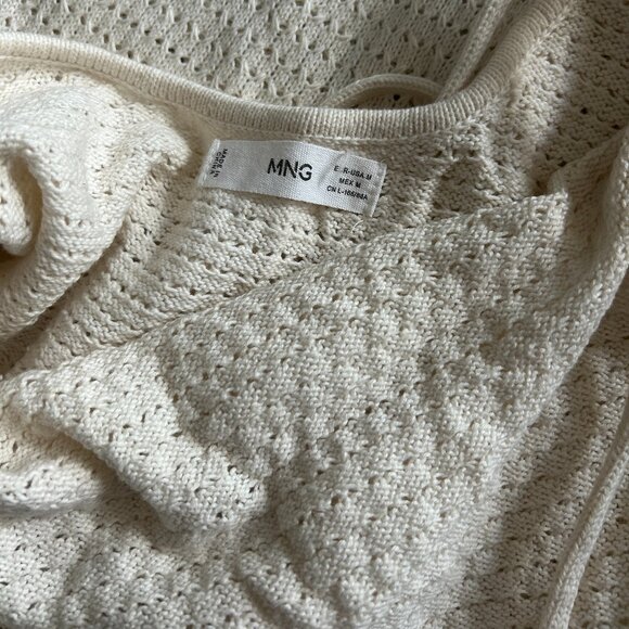 Mango Halter Knit Maxi Dress - Cream - Picture 10 of 11